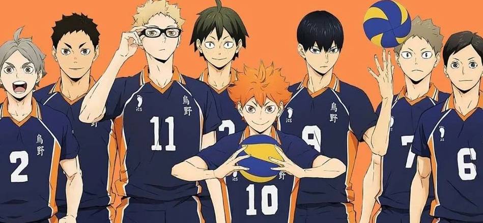 An anime about high school volleyball (Haikyuu!! anime) - Karasuno Team